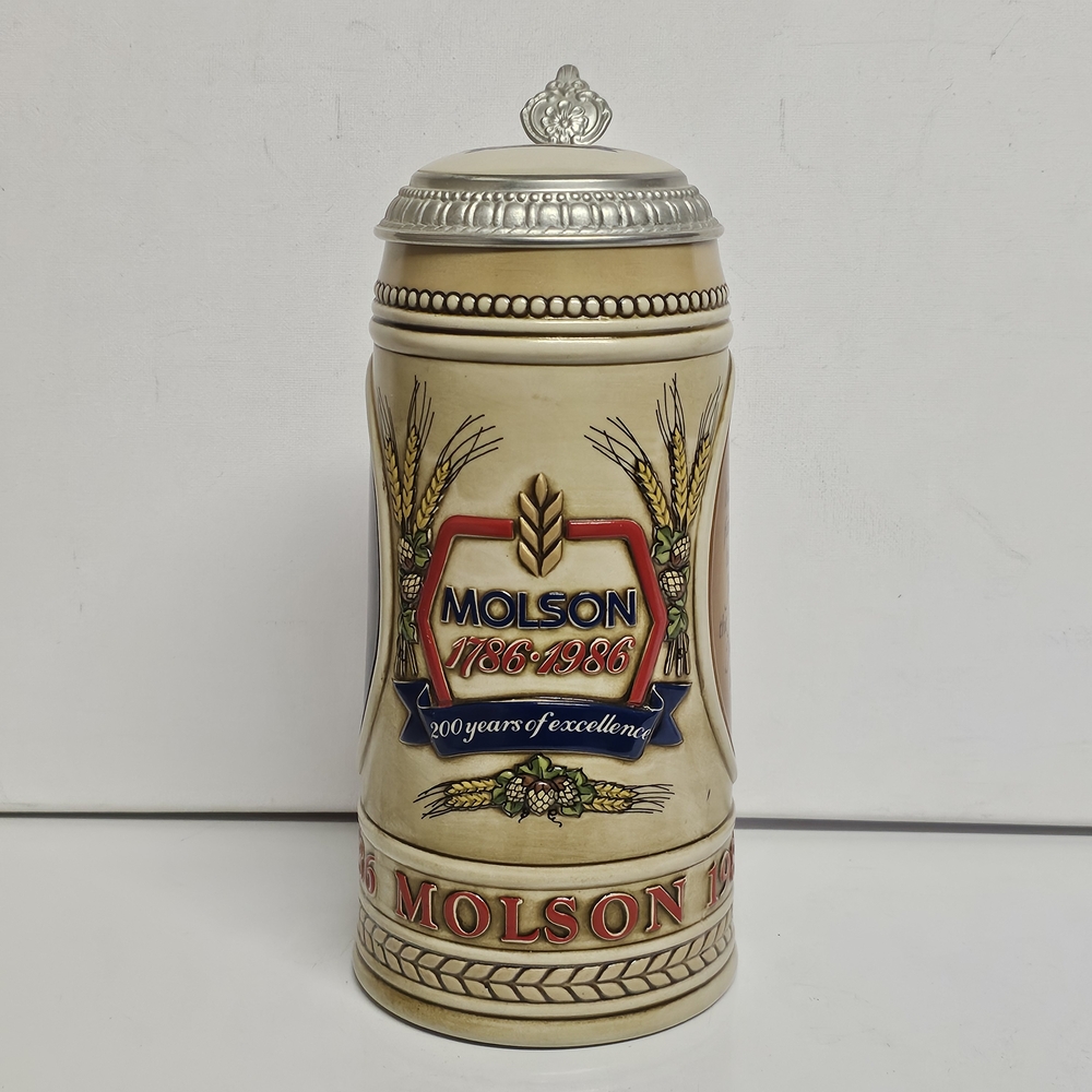 Molson 1786–1986 Beer Stein – 200 Years of Excellence – Limited Edition